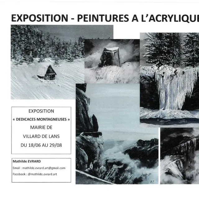 Exposition de peintures à l'acrylique du Vercors_Villard-de-Lans