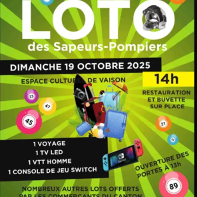 Loto des pompiers_Vaison-la-Romaine