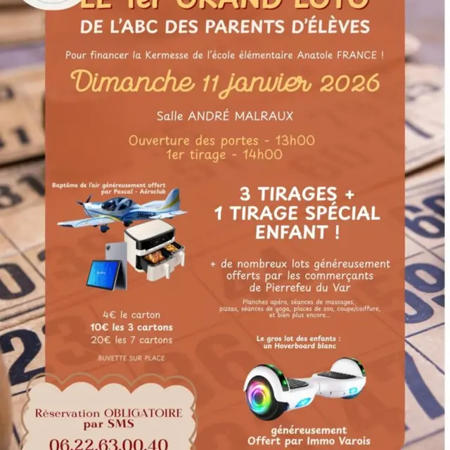 Loto de l'ABC des parents d'élèves_Pierrefeu-du-Var