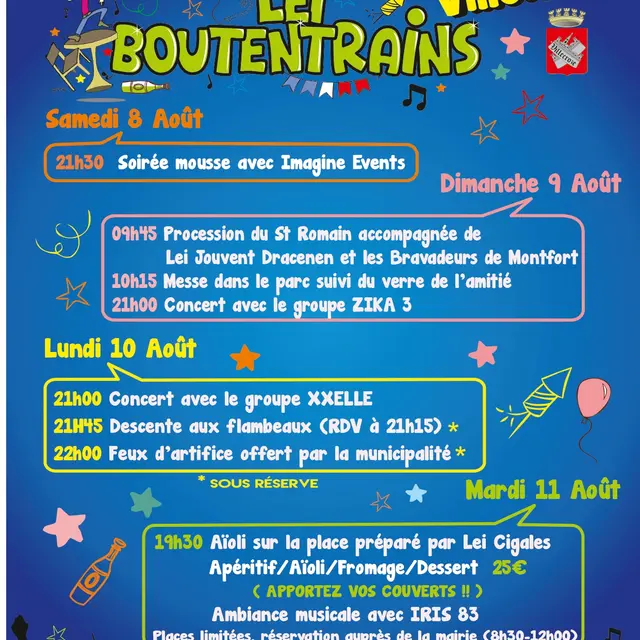 Fête votive de la Saint-Romain_Villecroze