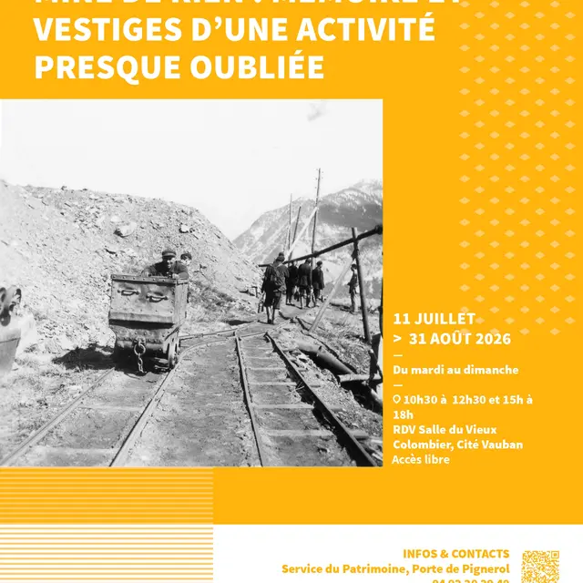 Journées européennes du patrimoine - Exposition: Mine de rien, mémoire et vestiges d'une activité presque oubliée!_Briançon