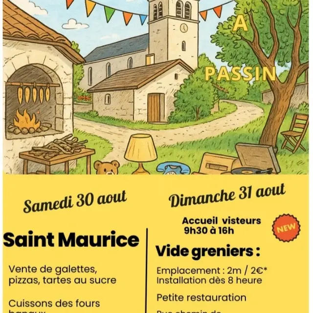 Fête du four et vide grenier à Passin