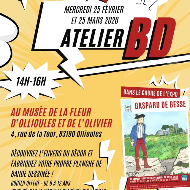 Atelier BD dans le cadre de l'exposition Gaspard de Besse_Ollioules