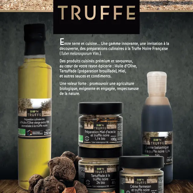 Plaquette BIO'N TRUFFE RECTO