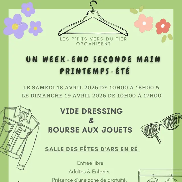 Affiche du vide dressing et bourse aux jouets