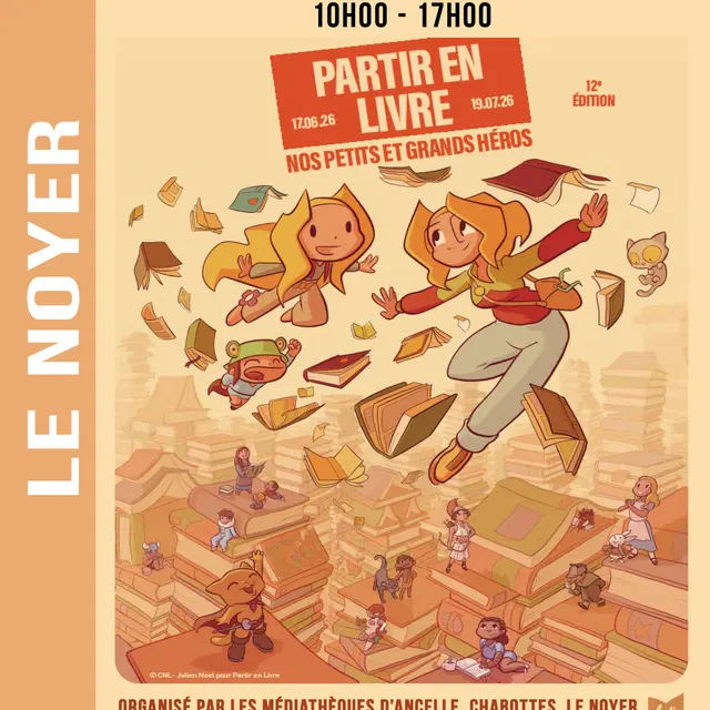 affiche partir en livre 2026 / Le Noyer