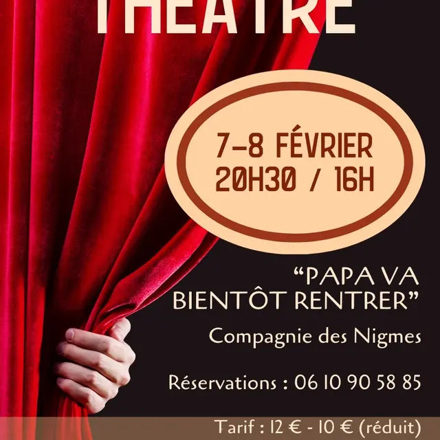 Théâtre Papa va bientôt rentrer_La Colle-sur-Loup