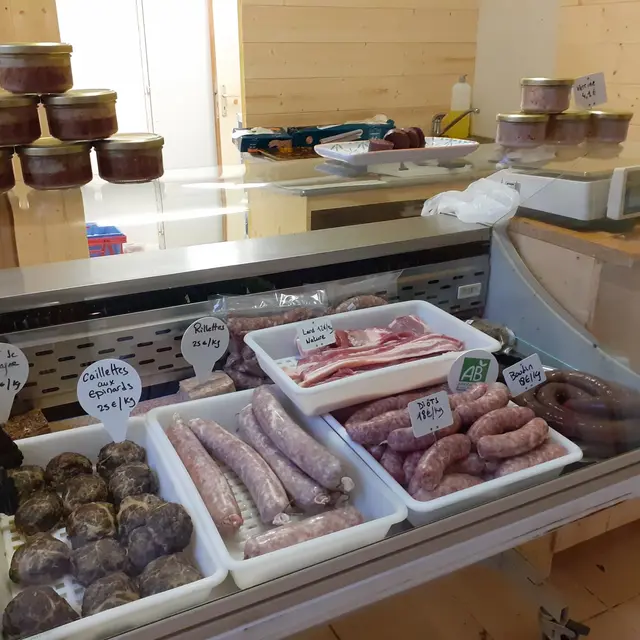 Vitrine vente à la ferme