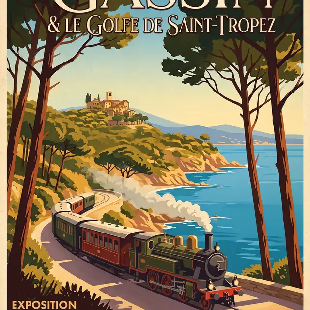 Gassin au rythme du 'Macaron' : Quand le train et le tram traversaient le Golfe_Gassin