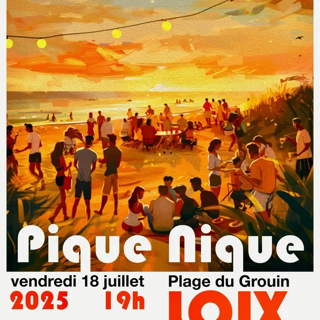 Pique-nique et concert sur la plage du Grouin_Loix