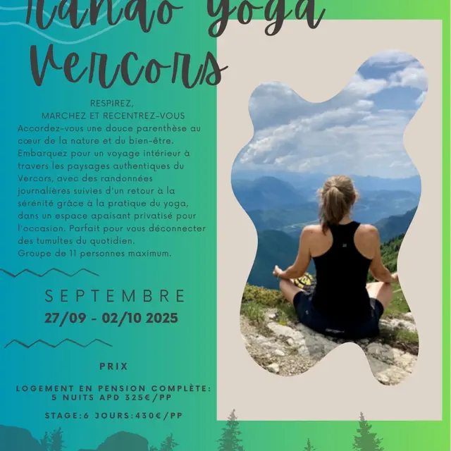Séjour rando/yoga Vercors_Corrençon-en-Vercors