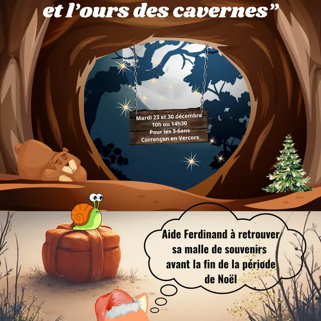 Chasse au trésor Ferdinand l'escargot et l'ours des cavernes_Corrençon-en-Vercors