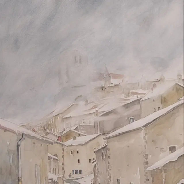 Exposition d'aquarelles et de photographies_La Chaise-Dieu