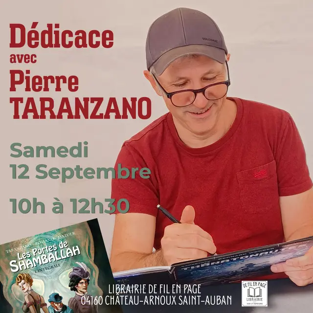 Dédicace avec Pierre Taranzano  à Château-Arnoux_Château-Arnoux-Saint-Auban