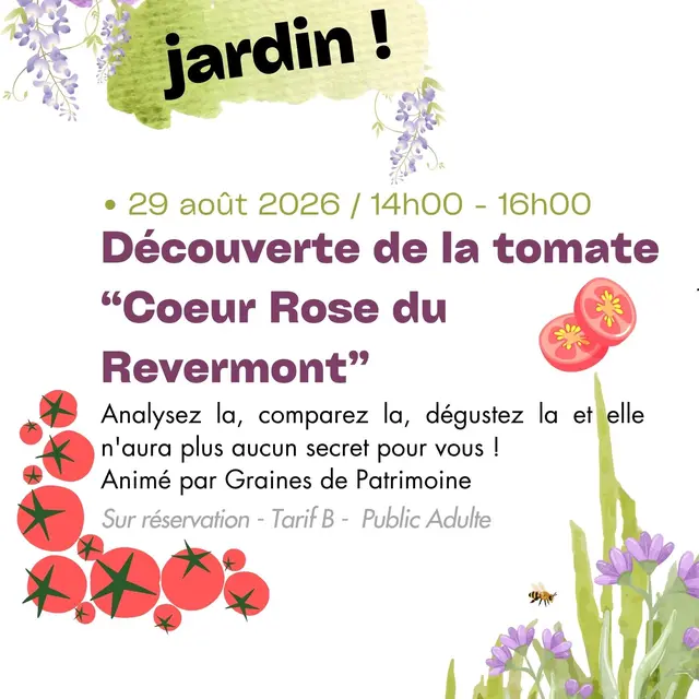 Atelier jardin découverte de la tomate Cœur rose du Revermont_Val-Revermont