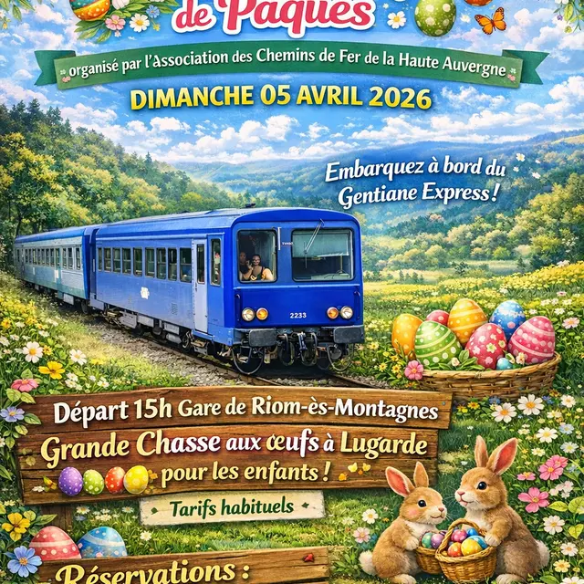 Train Chasse à l'oeuf de Pâques_Riom-ès-Montagnes