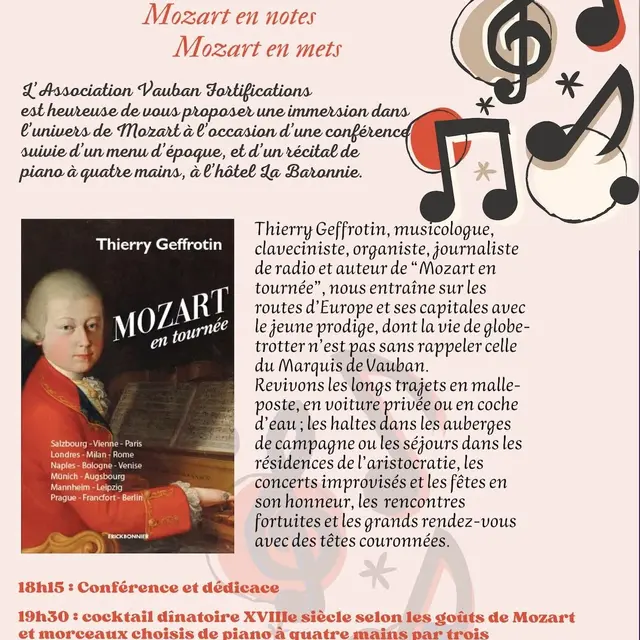 DE VAUBAN À MOZART. SOIRÉE LITTÉRAIRE, MUSICALE ET GASTRONOMIQUE_Saint-Martin-de-Ré