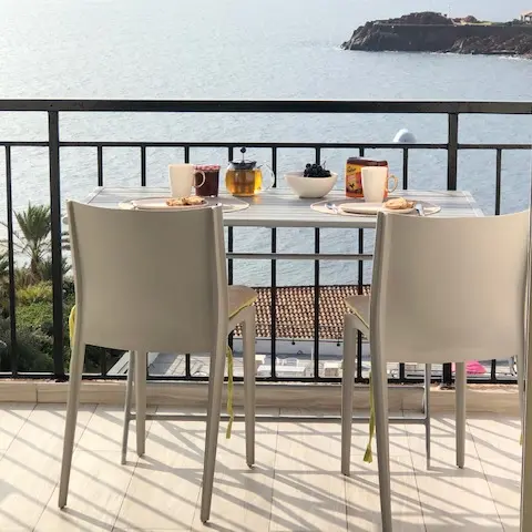 Vue panoramique mer du balcon