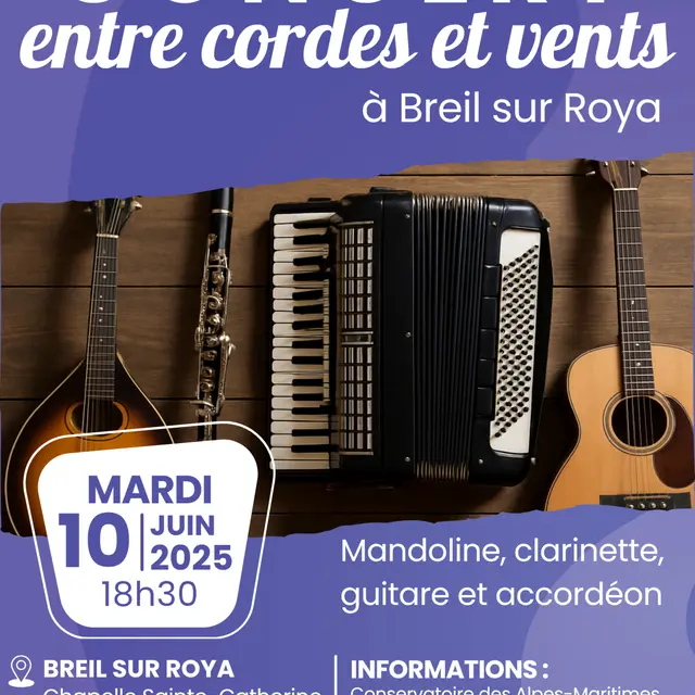 Concert Entre cordes et vents_Breil-sur-Roya
