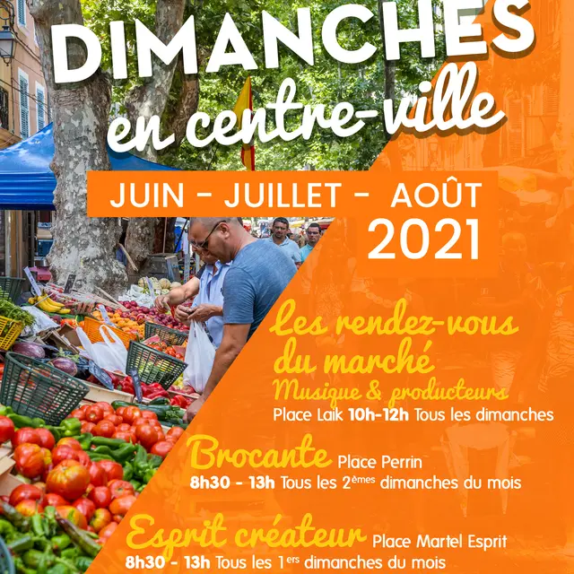 Marché aux puces place Benoit Frachon La Seyne