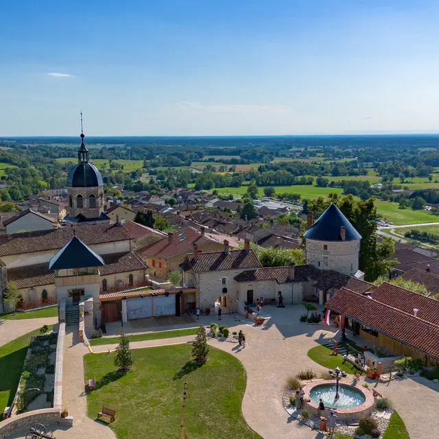 Vue chateau drone