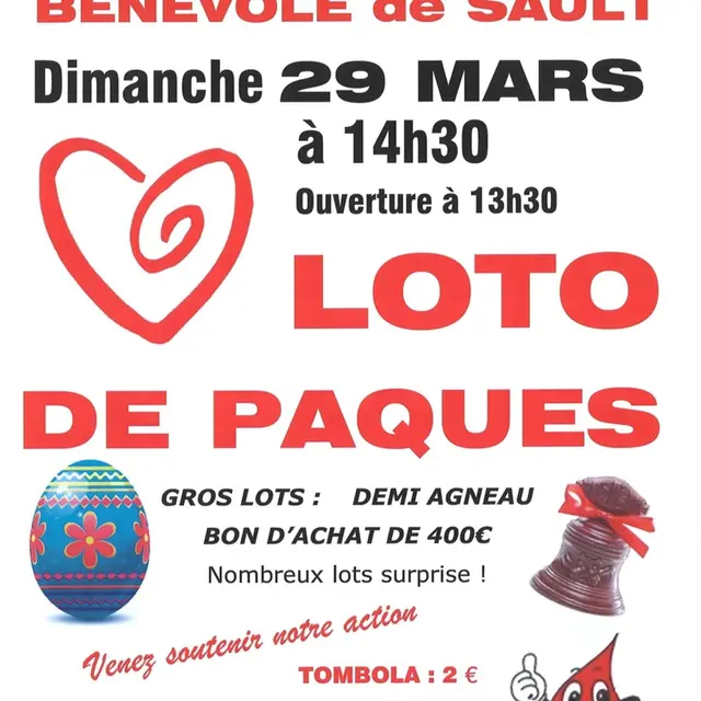 Loto de Pâques des donneurs de sang_Sault