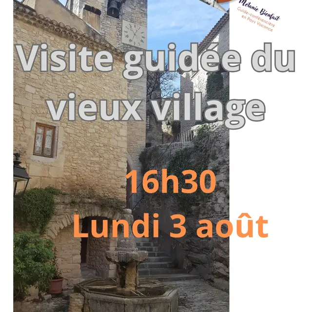 Visite guidée du village de Crestet avec Mélanie Bienfait Pas d'Histoires_Crestet
