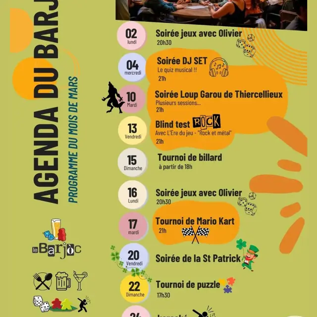 Agenda du Barjoc de mars_Digne-les-Bains