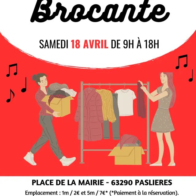 Affiche Brocante Anim'Paslières 2026