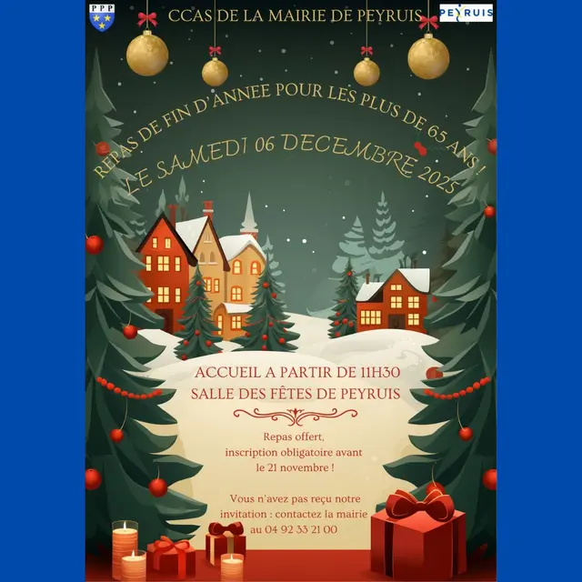 Repas de fin d'année pour les plus de 65 ans_Peyruis
