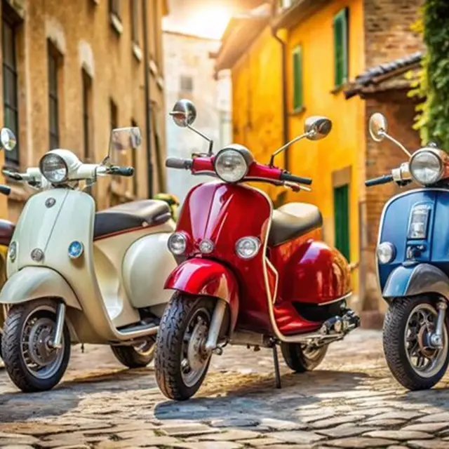 Les célèbres Vespas italiennes  - Les journées italiennes dans le pays d’Allevard