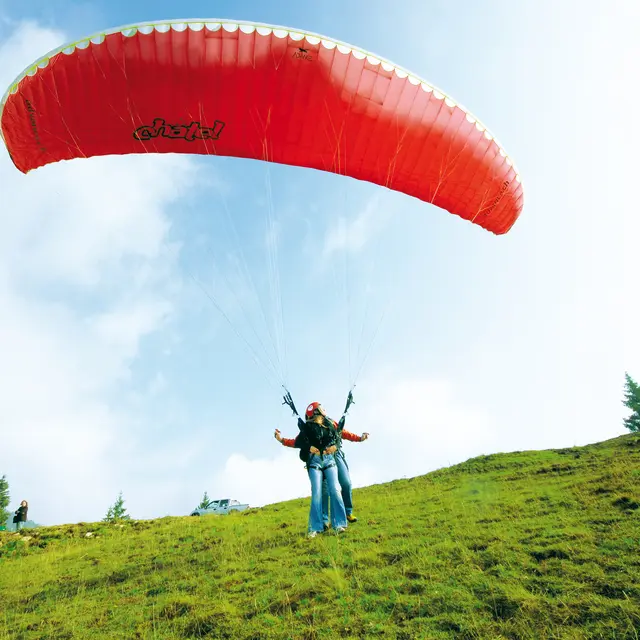 Décollage parapente