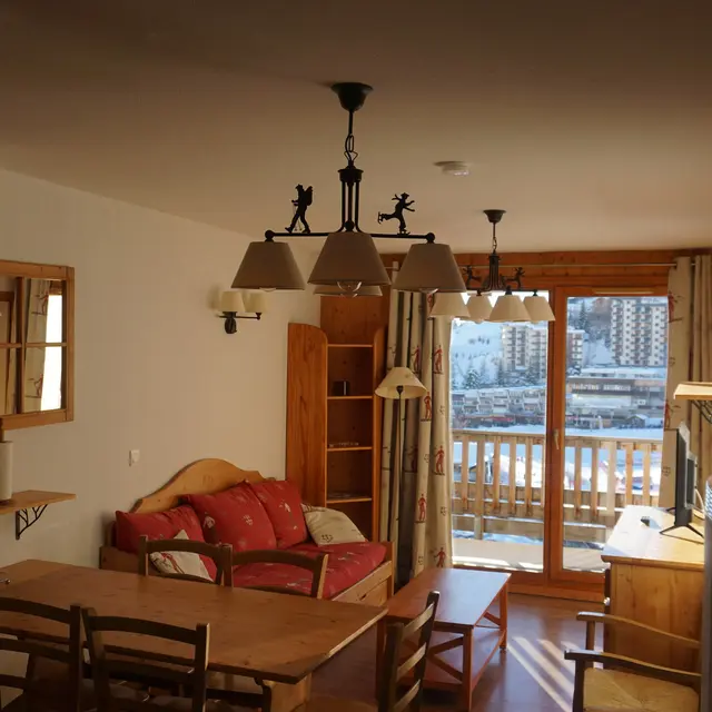 Appartement 2 pièces cabine 6 personnes Les Terrasses de la Bergerie A117_Orcières