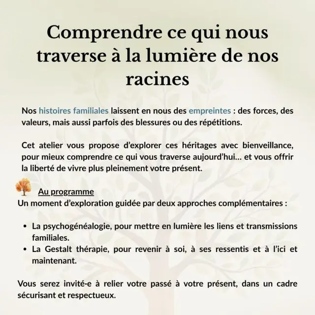 Atelier Psychogénéalogie & Gestalt-thérapie_Attignat