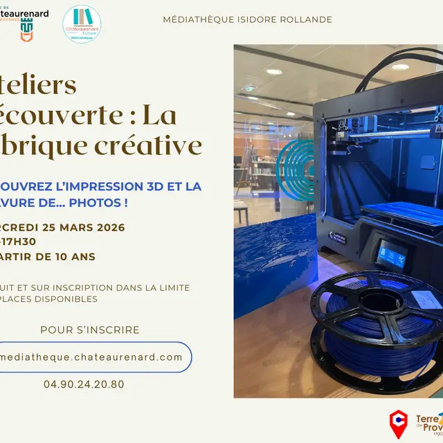 Ateliers découverte : La fabrique créative_Châteaurenard