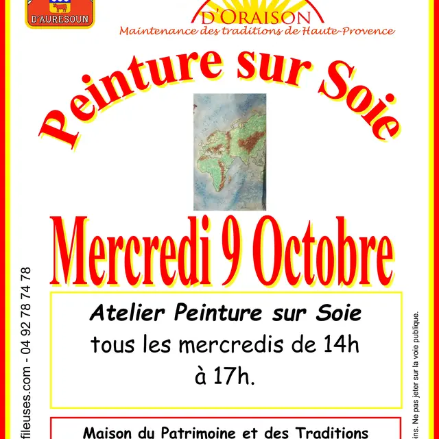 Affiche Peinture sur Soie