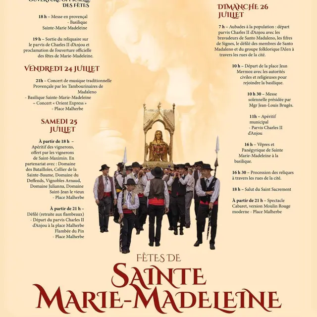 Fêtes de Sainte Marie-Madeleine_Saint-Maximin-la-Sainte-Baume