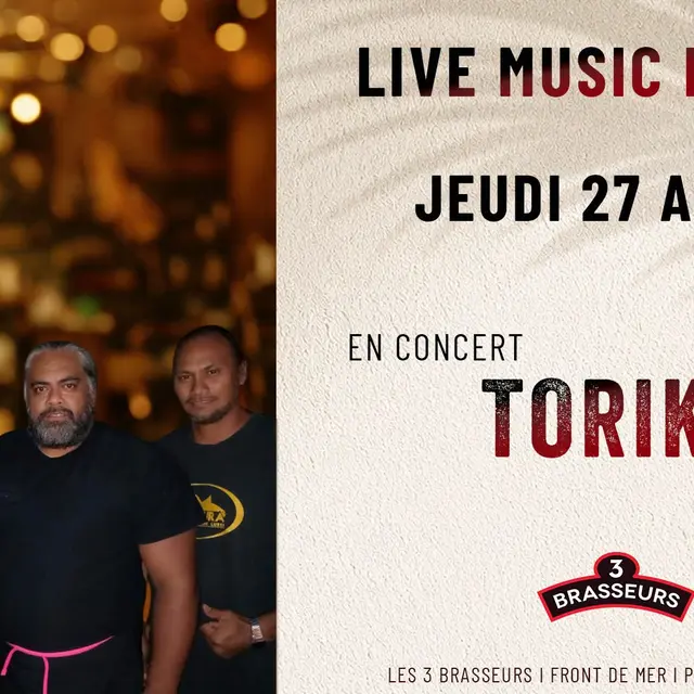 Toriki en concert aux 3 Brasseurs Tahiti_Papeete