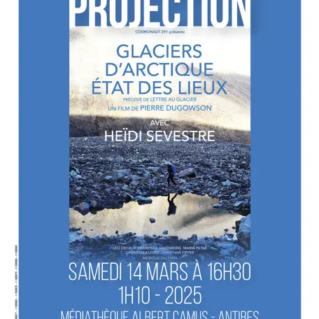 Projection 'Glaciers d'arctique état des lieux'_Antibes