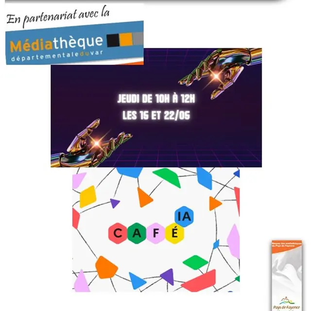 Café Intelligence Artificielle à la Médiathèque - GRATUIT_Tourrettes