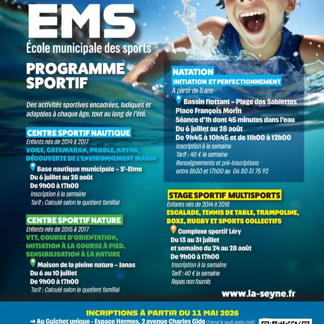 Stages sportifs vacances d'été - EMS_La Seyne-sur-Mer
