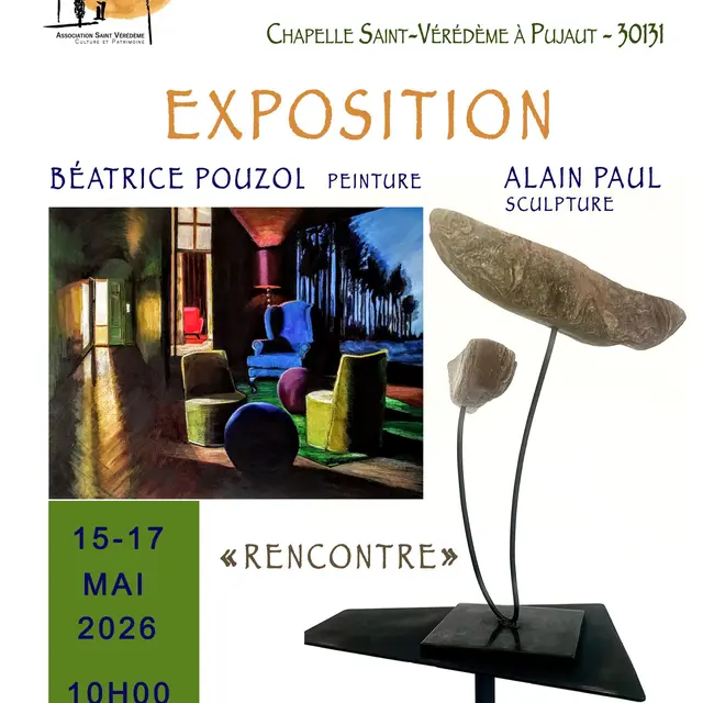 Exposition de peinture et sculptures «Rencontre»_Pujaut