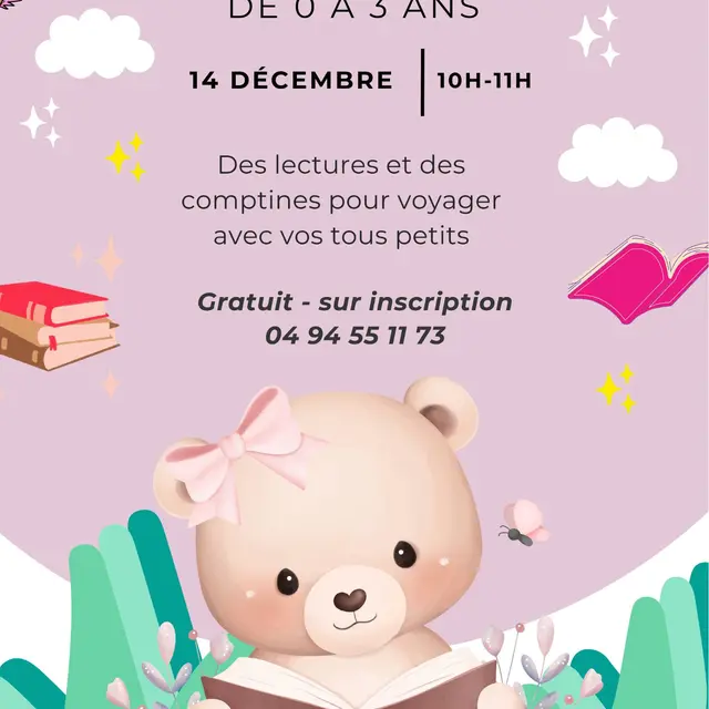 Festi'Pichoun : Animations bibliothèque. Bébé bouquine, lecture d'histoires et comptines._La Croix-Valmer