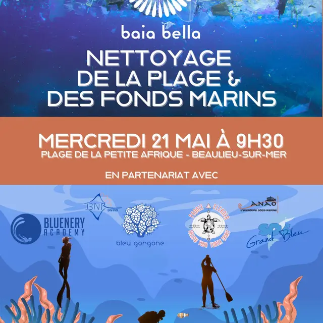 Nettoyage de la plage et des fonds marins de Beaulieu-sur-Mer_Beaulieu-sur-Mer