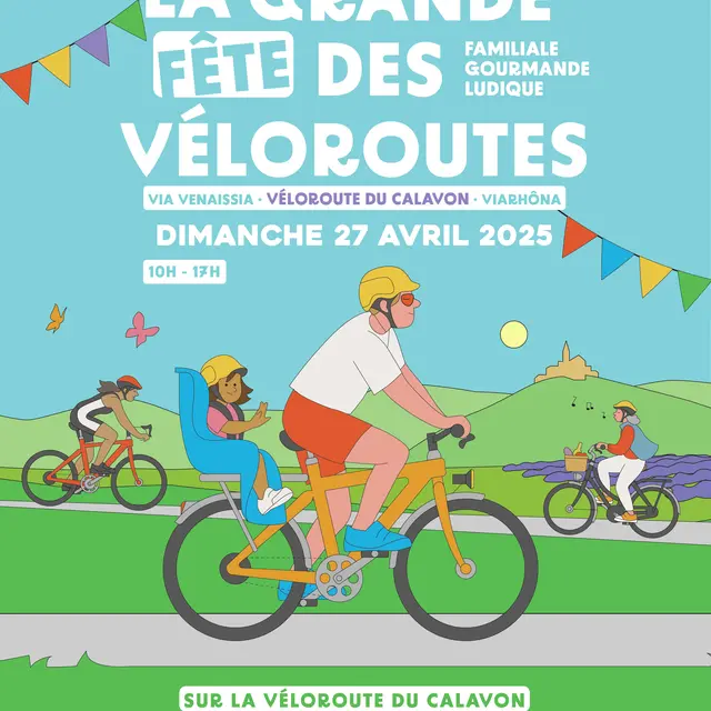 Affiche de la grande fête des véloroutes 2025