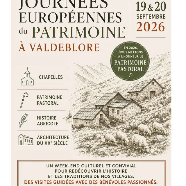 Les Journées Européennes du Patrimoine avec l'association Trait d'Union._Valdeblore