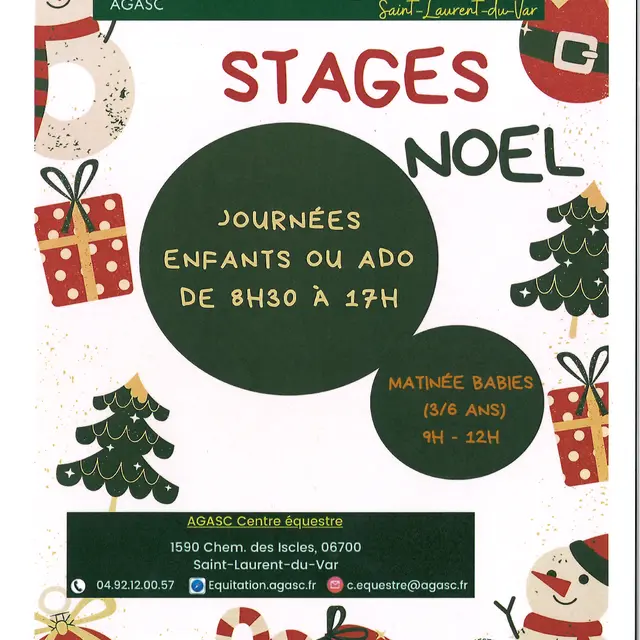 Centre équestre - animations vacances de Noël 2025_Saint-Laurent-du-Var