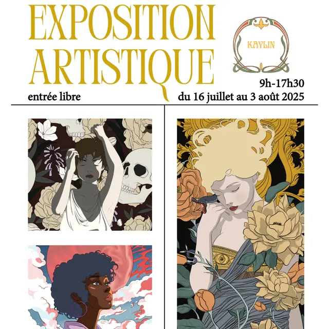 Exposition des toiles de Kaylin_Saint-Martin-Vésubie