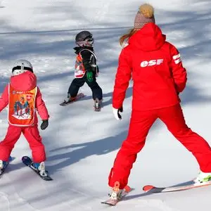 Cours collectif de ski alpin enfants_Saint-Véran