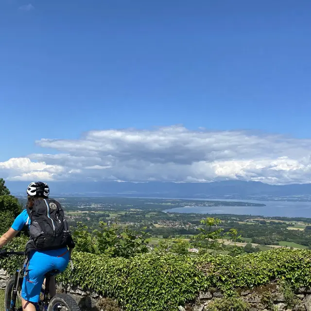 Vélo Nature : Carte postale du Léman et du Géoparc mondial UNESCO du Chablais_Allinges